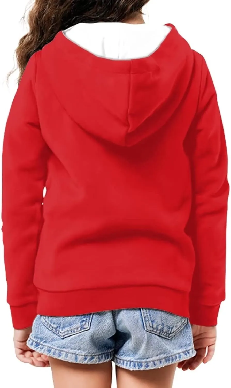AFPANQZ Unisex Kids Zipper Up Hoodies Long-Sleeve Hoodie Sweatshirts Activewear Full Zipper Hoodies Thin Coat S-XL