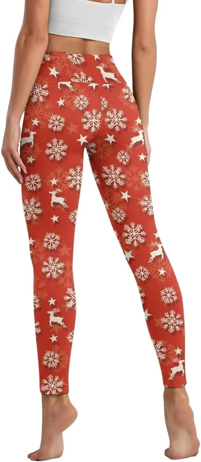 AFPANQZ Women's Yoga Leggings with Pockets Seamless Yoga Pants Casual Running Dance Sports Activewear Workout Stretch Capri