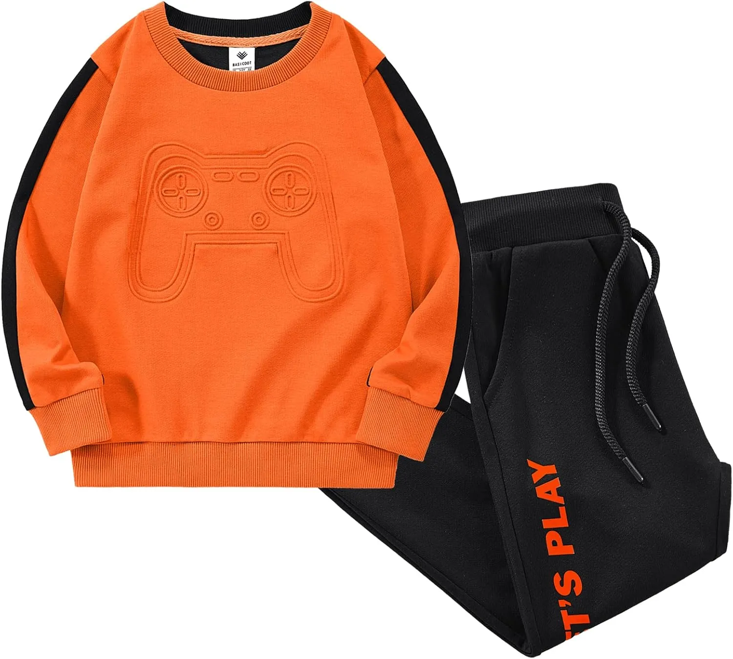 Boys' Activewear Sweatsuit Sets Long Sleeve Tracksuits Active Sweatshirts And Jogger Pants 2 Piece Outfits 2-8 Years