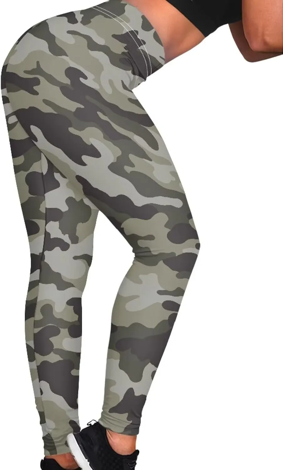 Buybai Women Yoga Pants Stretch High Waist Leggings Fitness Gym Clothing Tummy Control Workout Running Pants Activewear