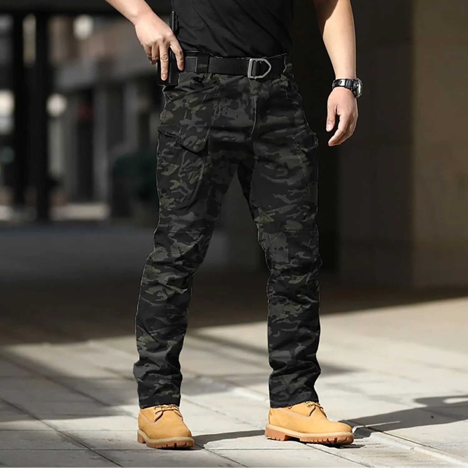 Cargo Pants for Men Tactical Pants Lightweight Outdoor Travel Pants Relaxed Fit Work Hiking Waterproof Pants Stretch