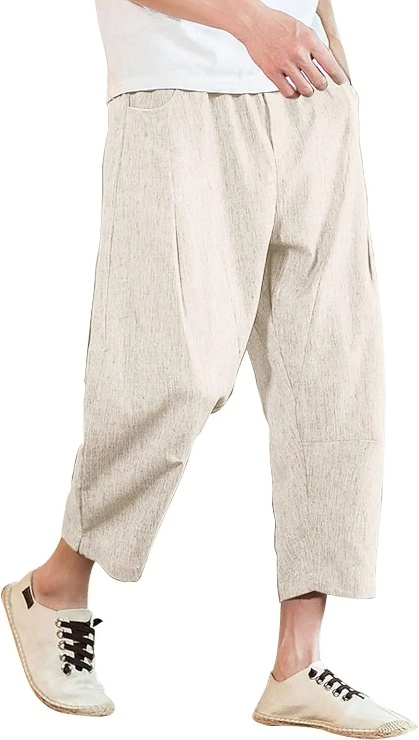 Cargo Sweatpants for Men Mens Lounge Pants Men's Cotton Multi-Pockets Work Pants Tactical Outdoor Military Army Cargo
