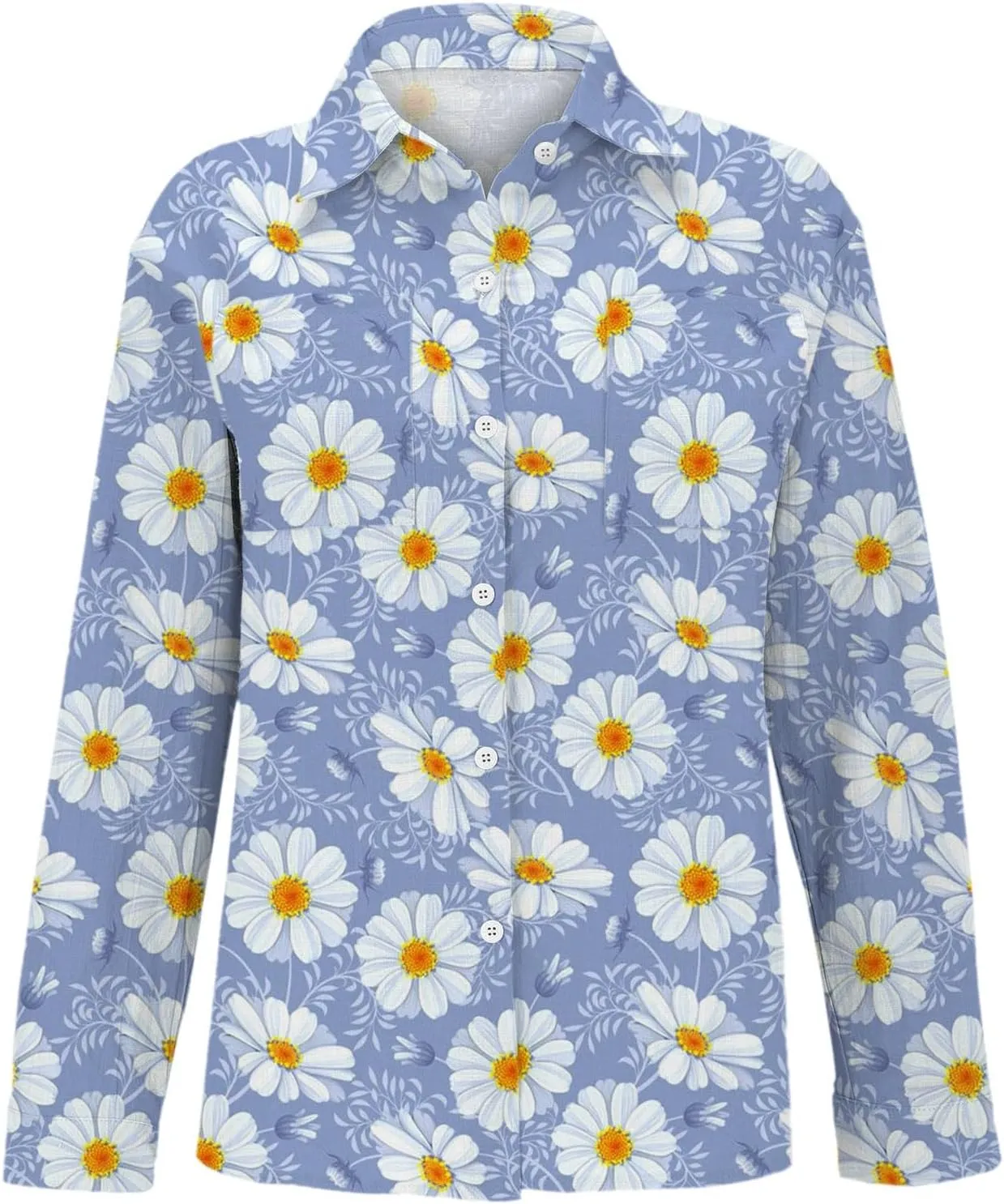 Casual Tops for Women Fashion Down Shirts Casual Tops Long Sleeve Blouse Short Sleeve V Neck Tshirts