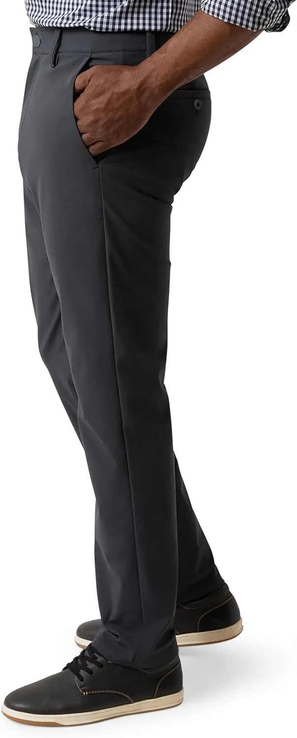 Chaps Men's Chino Pants - Slim Fit Comfort Stretch Straight Leg Dress Pants for Men - Men's Flexible Performance Work Pants