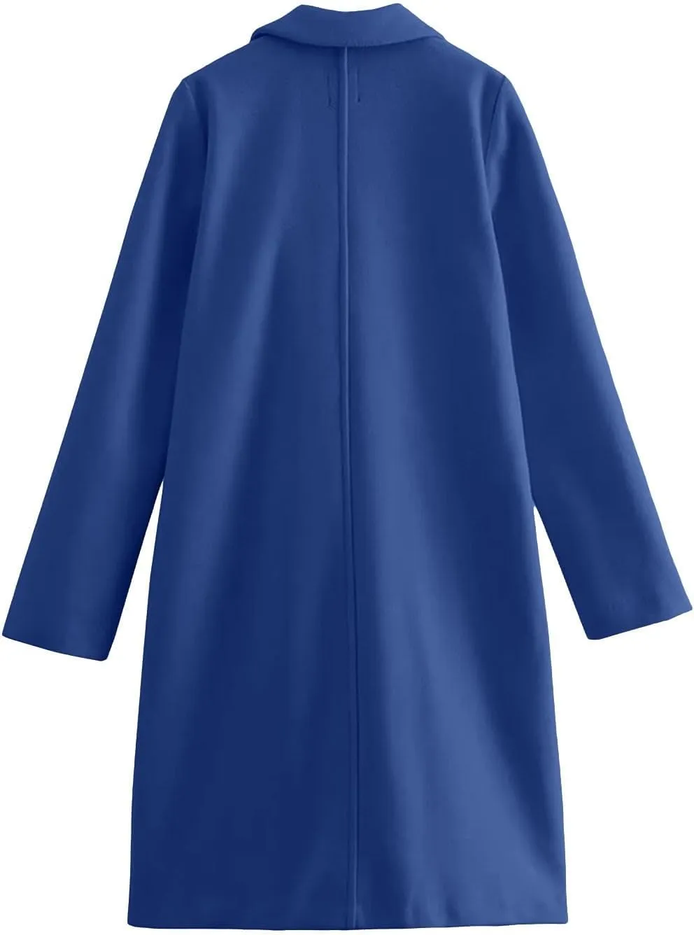 cooki Winter Coats for Women Long Warm Open Front Lapel Cardigan Jackets Womens Casual Wool Blend Trench Coats Pea Coats
