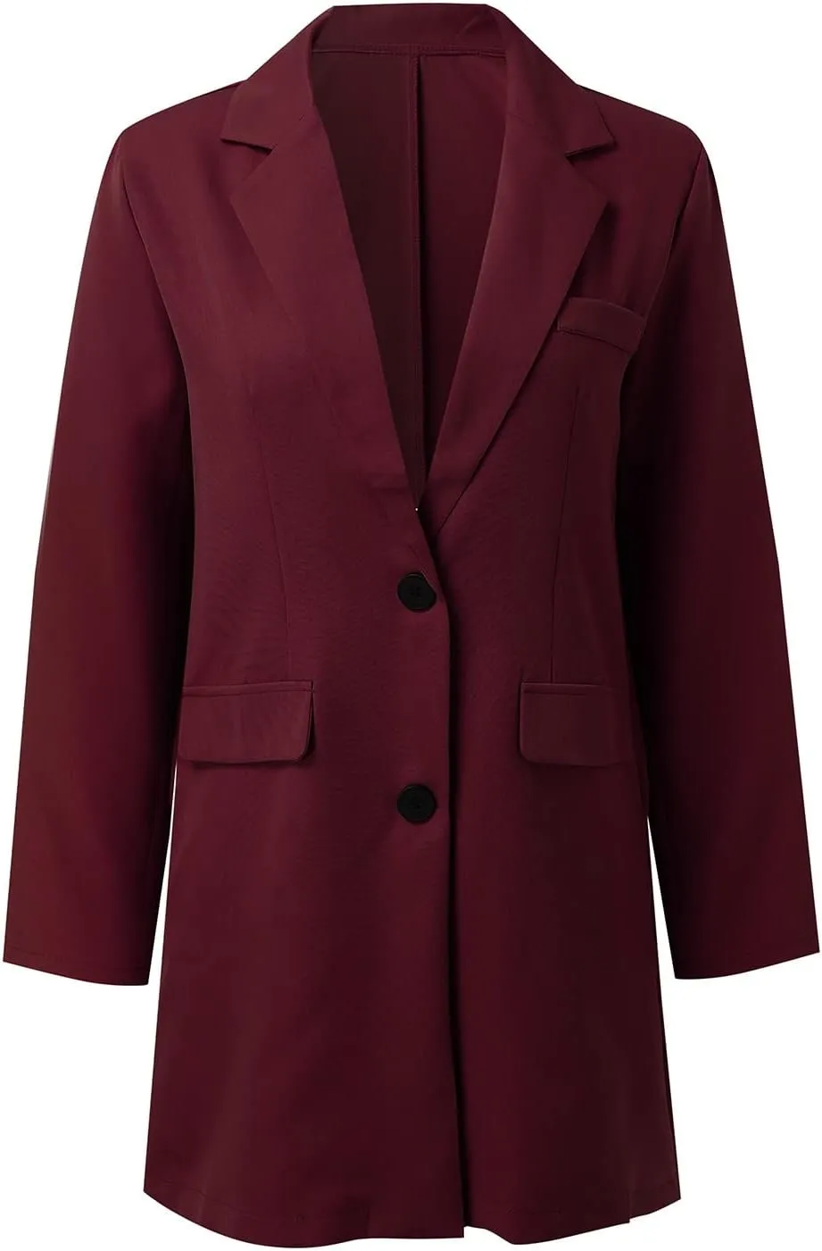 cooki Womens Coats Winter Wool Blend Trench Coats Lapel Pea Coat Plus Size Long Jackets Double Breasted Peacoats Overcoat