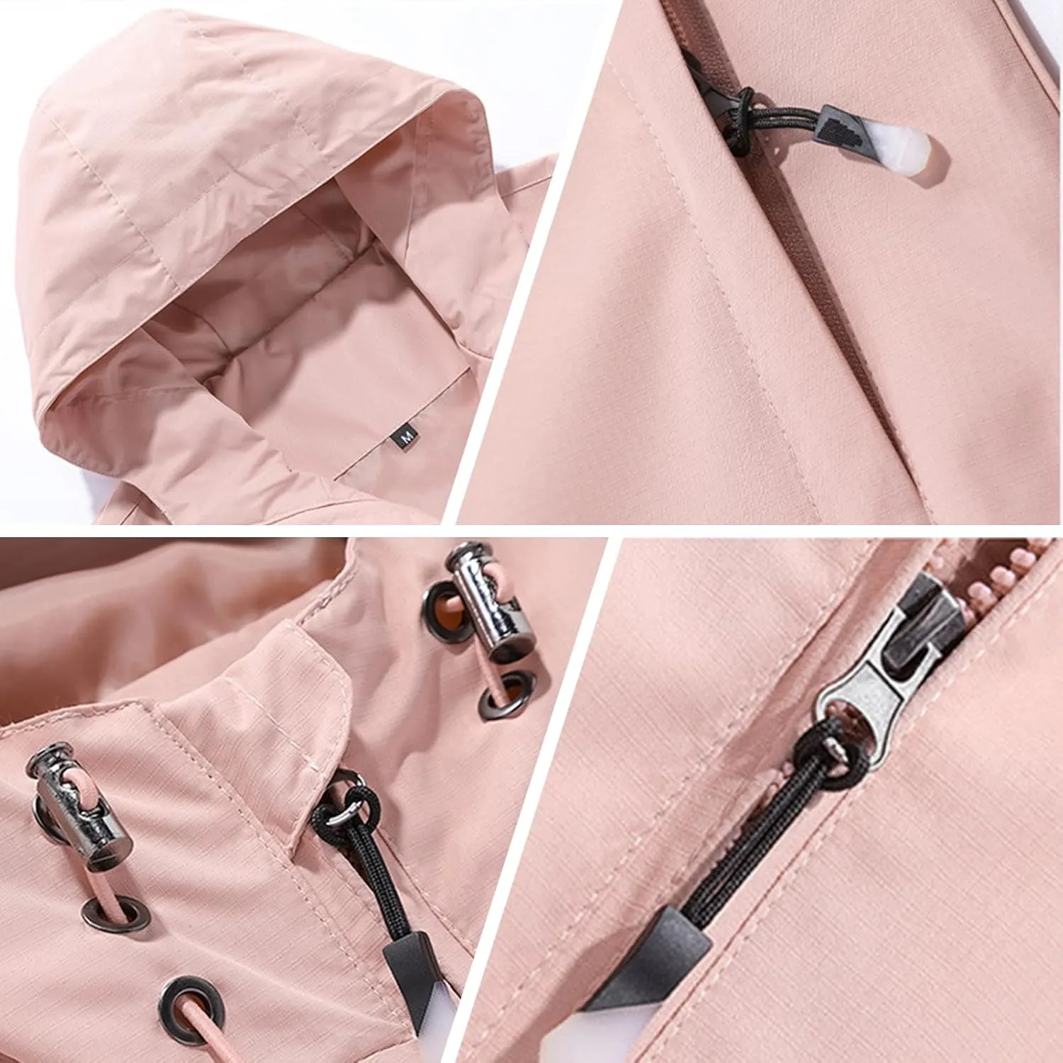 Custom Women's Softshell Jacket Lightweight Breathable Zip Up Water Resistant Windbreaker Add Your Desgin