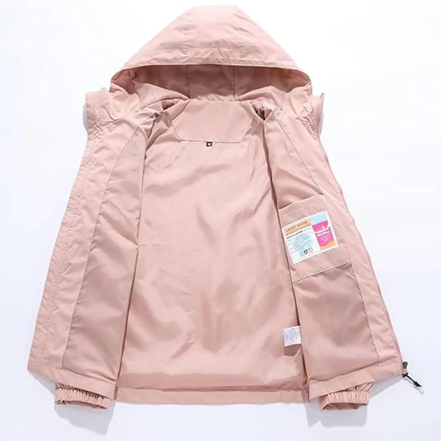 Custom Women's Softshell Jacket Lightweight Breathable Zip Up Water Resistant Windbreaker Add Your Desgin
