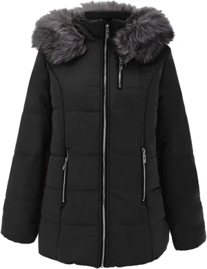 Daily Deals of Todays Warm Jackets for Women Women Puffer Jacket Hood Winter Down Coats Women Womens Western Winter Coats Womens Winter Long Coat Flannel Hoodie Women Black-a