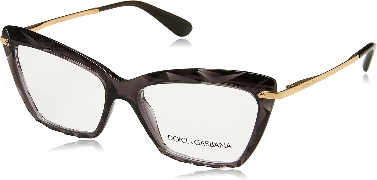 Dolce & Gabbana Dolce & Gabanna Transparent Grey Woman Cat Eye Eyeglasses