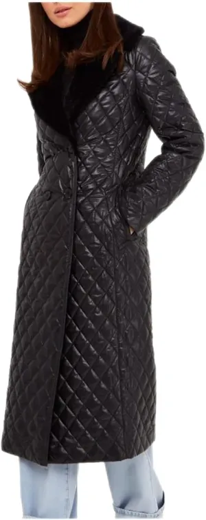 Double Breasted Long Belted Coats Women Long Sleeve Argyle Hoodies Quilted Jacket Maxi Winter Warm Down Coat Outerwear
