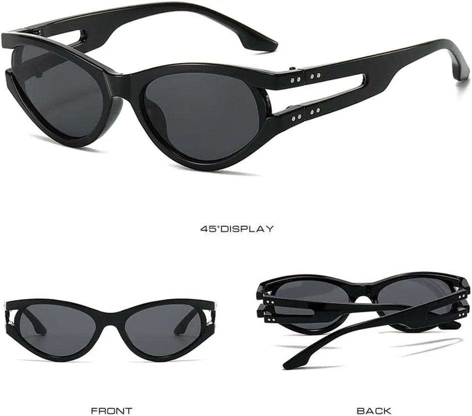 Fashion Outdoors Sports Sunglasses Women Men Luxury Oval Sun Glasses For Ladies Hollow Frame Shades Eyewear UV400
