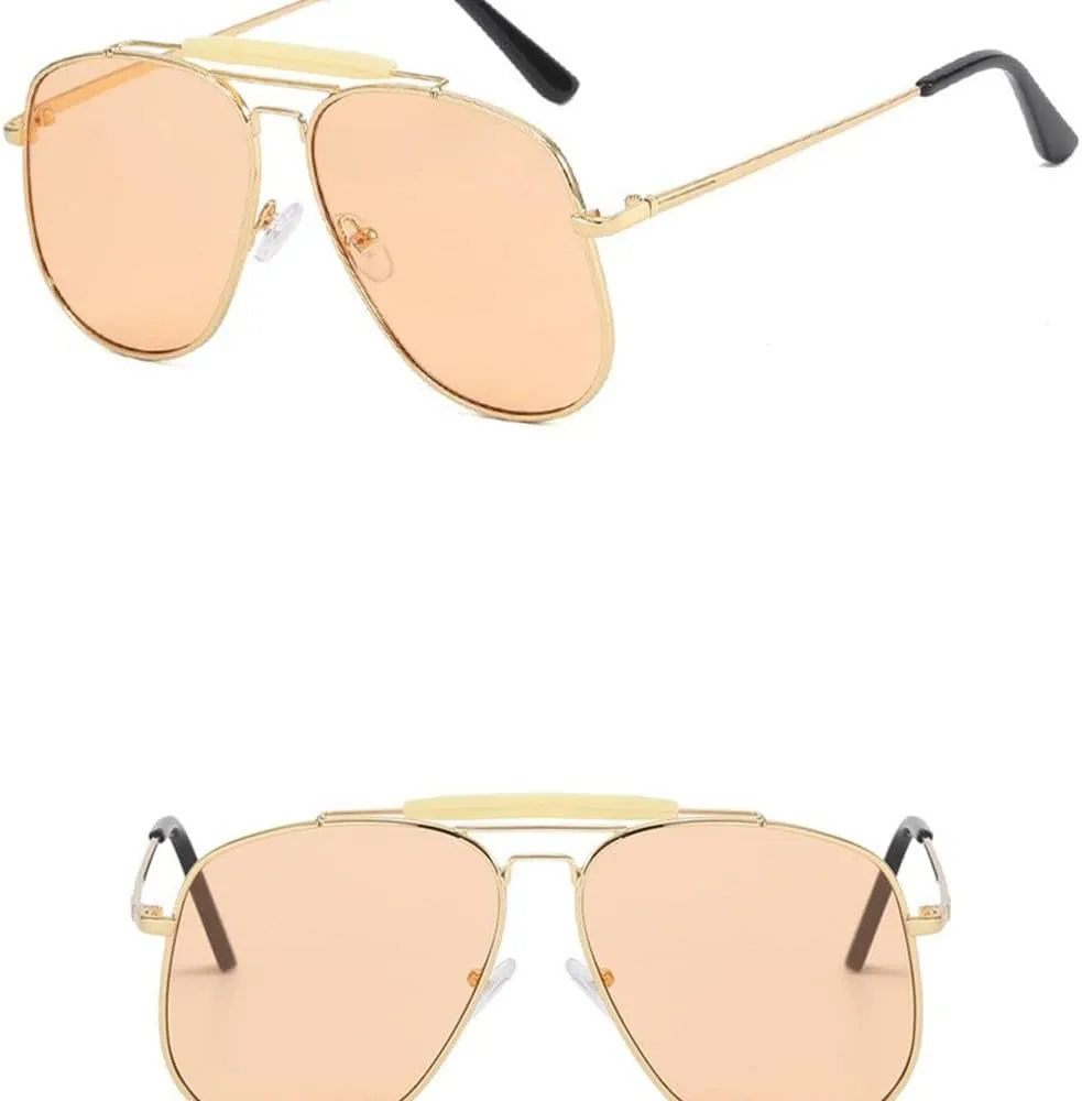 Fashion Oversized Luxury Women Men Sunglasses Metal Sun Glasses Shades Shades UV400 Eyeglasses
