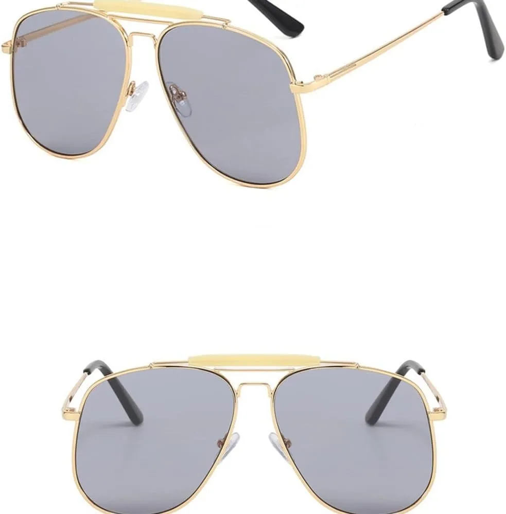 Fashion Oversized Luxury Women Men Sunglasses Metal Sun Glasses Shades Shades UV400 Eyeglasses