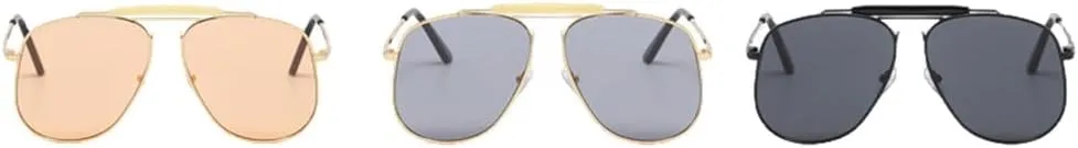 Fashion Oversized Luxury Women Men Sunglasses Metal Sun Glasses Shades Shades UV400 Eyeglasses