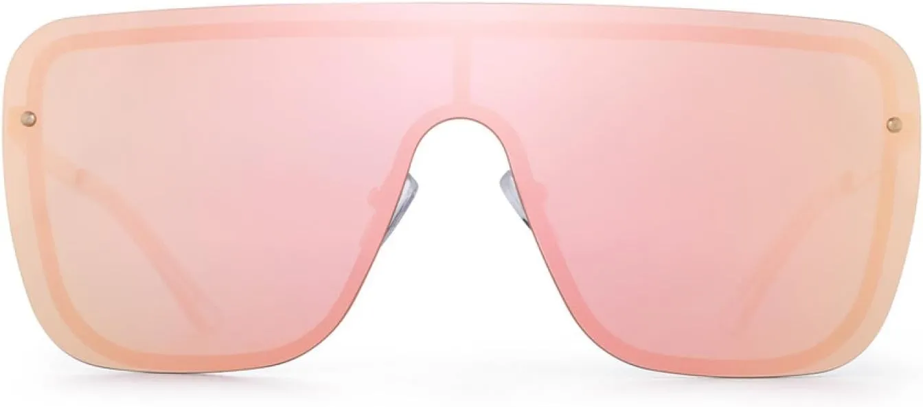 Fashion Women Men Oversized Sunglasses Vintage Shield Sunglasses Uv400