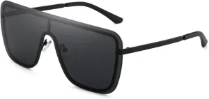Fashion Women Men Oversized Sunglasses Vintage Shield Sunglasses Uv400