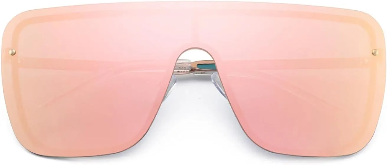 Fashion Women Men Oversized Sunglasses Vintage Shield Sunglasses Uv400