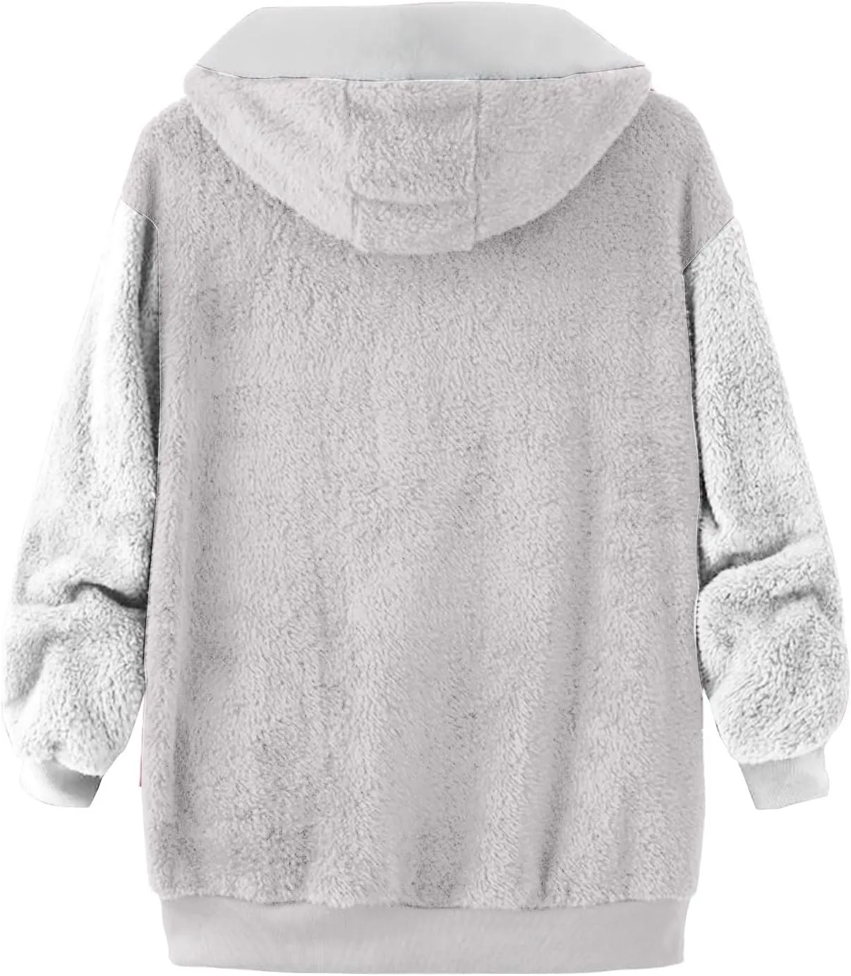 Fashion Women's Zipper V-Neck Pullover Tops Long Sleeve Hooded Blouse Sweatshirt,2024 Fall&Winter Women Trendy Tops