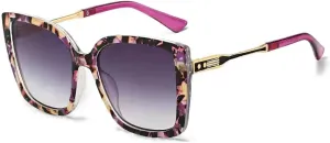 Fashionable Women Sunglasses Large Frame Gradient Color Glasses for Women Exquisite