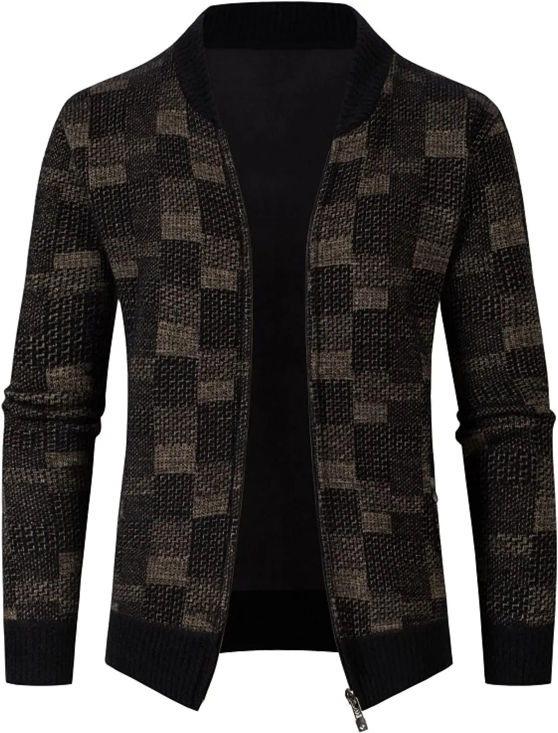 Fleece Hoodies for Men Hooded Shirt Jackets Sweatshirt Long Sleeve Lined Active Jackets Zip Cardigans Fall Winter Sweater