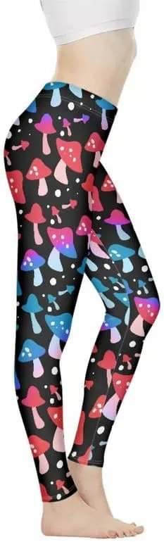 Floral Humming Bird Over Size Women's High-Waist Yoga Legging Dolphin Galaxy Bee Tie-Dye Jogging Cycling Activewear