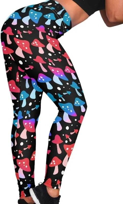 Floral Humming Bird Over Size Women's High-Waist Yoga Legging Dolphin Galaxy Bee Tie-Dye Jogging Cycling Activewear