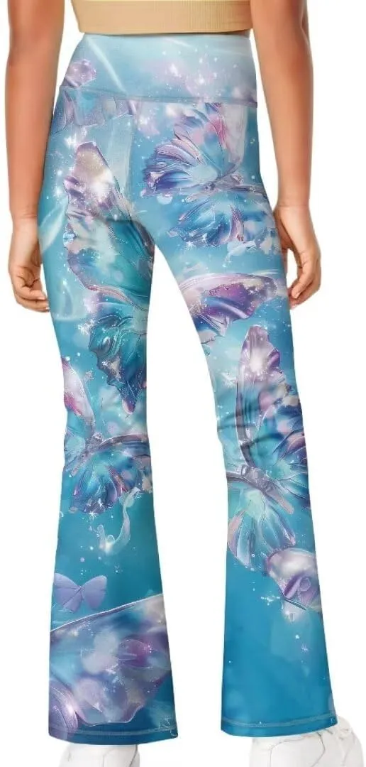 Girls Flare Leggings 5-14T Cute Bell Bottoms for Girl Yoga Pants for Gym