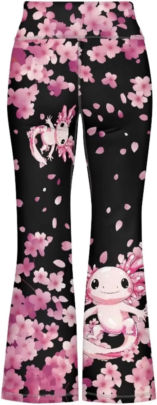 Girls Flare Leggings 5-14T Cute Bell Bottoms for Girl Yoga Pants for Gym