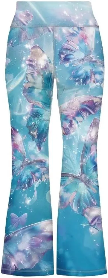 Girls Flare Leggings 5-14T Cute Bell Bottoms for Girl Yoga Pants for Gym