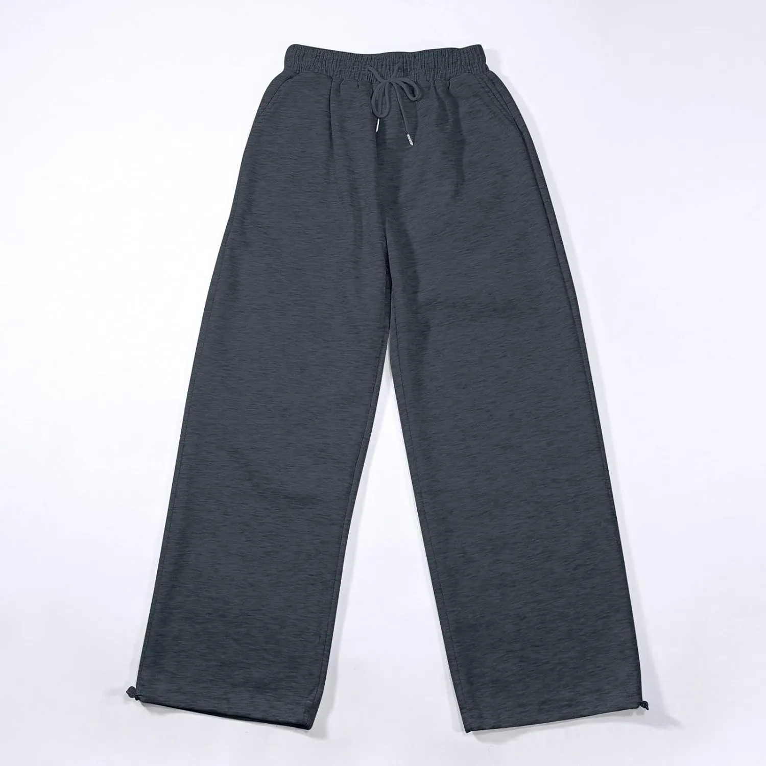 Girls Oversized Wide Leg Sweatpants Drawstring Kids Baggy Straight Leg Track Pants Casual Plain with Pockets