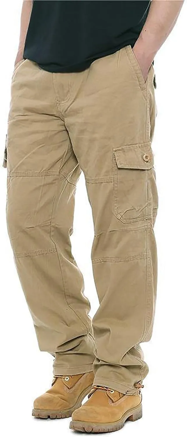 GOFULY Men Cargo Pants Work Ripstop Stretch Slim Fit Sweatpants with Pockets Special Occasions Pants Athletic Baggy Pants