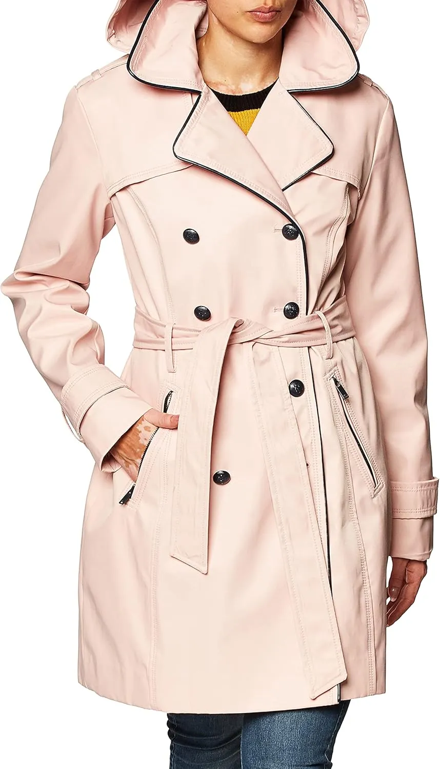 GUESS Women's Double Breasted Trenchcoat
