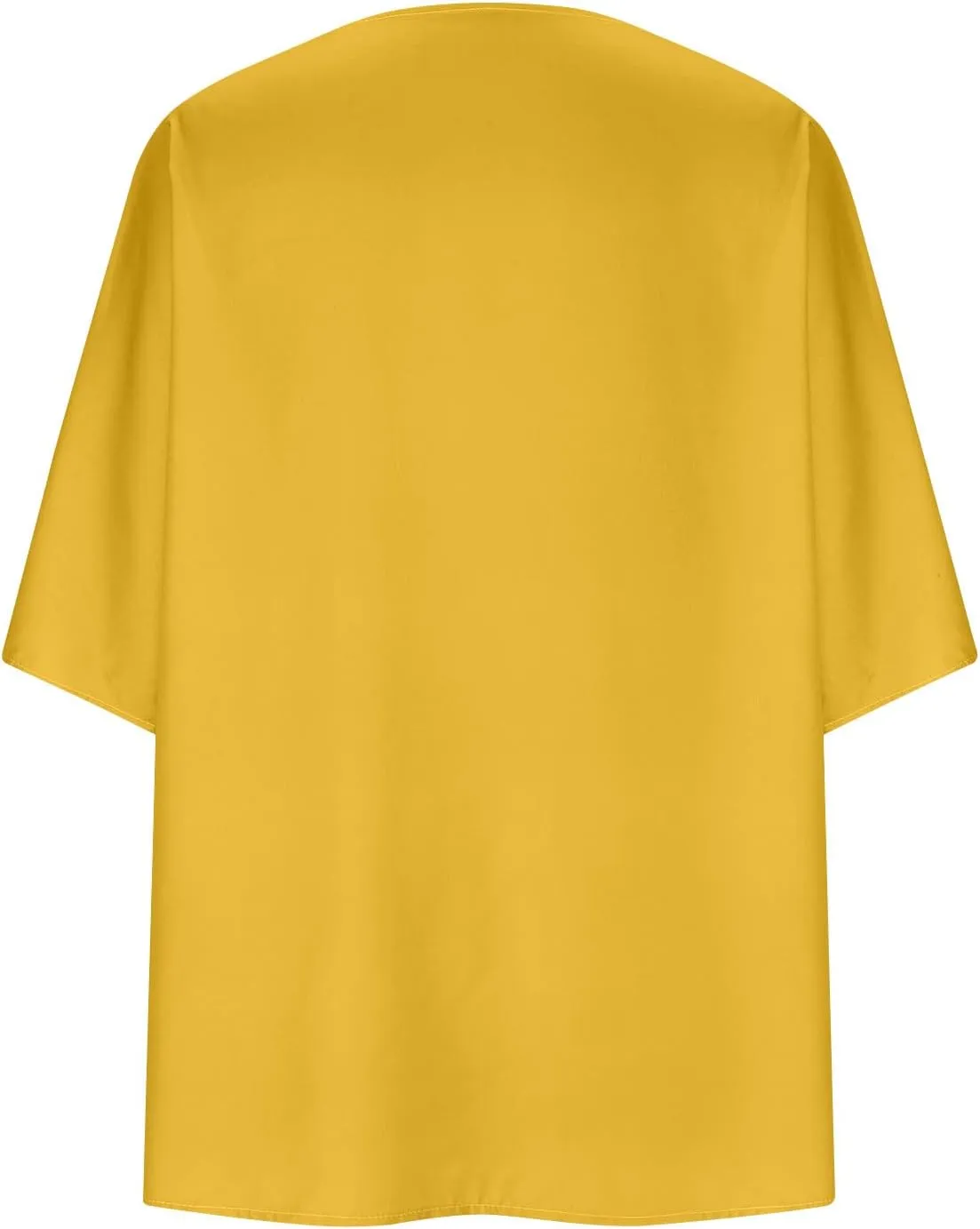 HGps8w Women's 3/4 Sleeve Kimono Cardigan Loose Summer Cover Up Lightweight Open-Front Sun Protection Blouse Tops