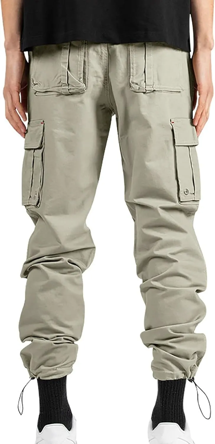 Hiking Pants Men Camo Mens Cargo Pants Casual Lightweight Joggers Work Pants Military Pants with Multi-Pocket