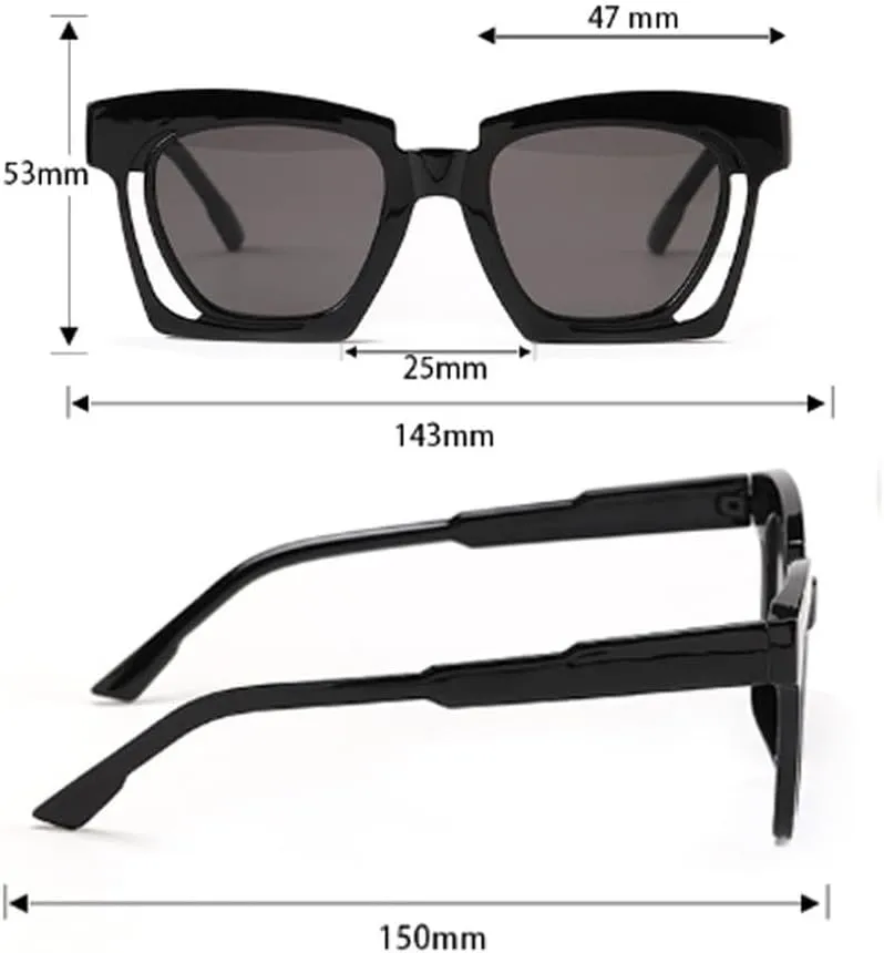 Hollow Personality Sunglasses For Women Oversized Men Sun Glasses Party Eye Glasses UV400