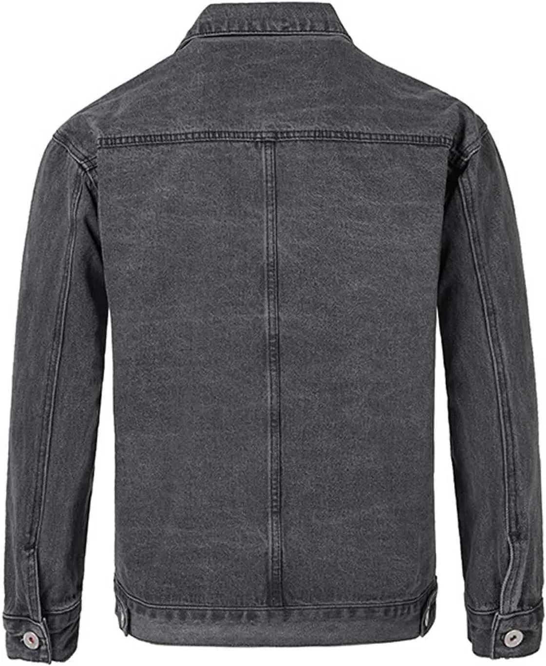 Jean Jacket for Men Classic Washed Denim Jacket Vintage Casual Button Down Distressed Trucker Jacket Sport Coat