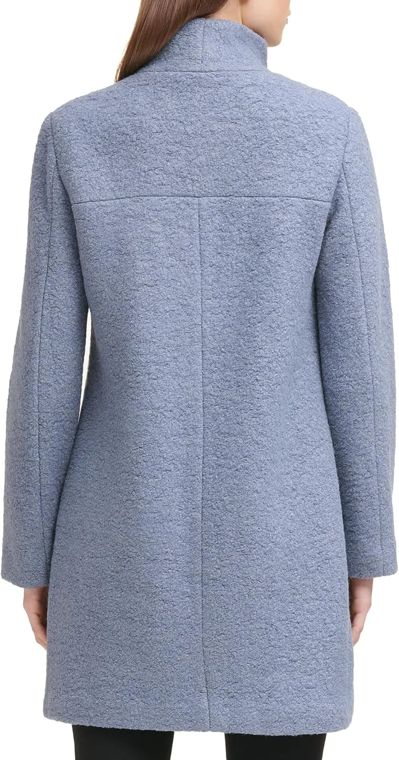 Kenneth Cole Women's Wool Blend Boucle Coat