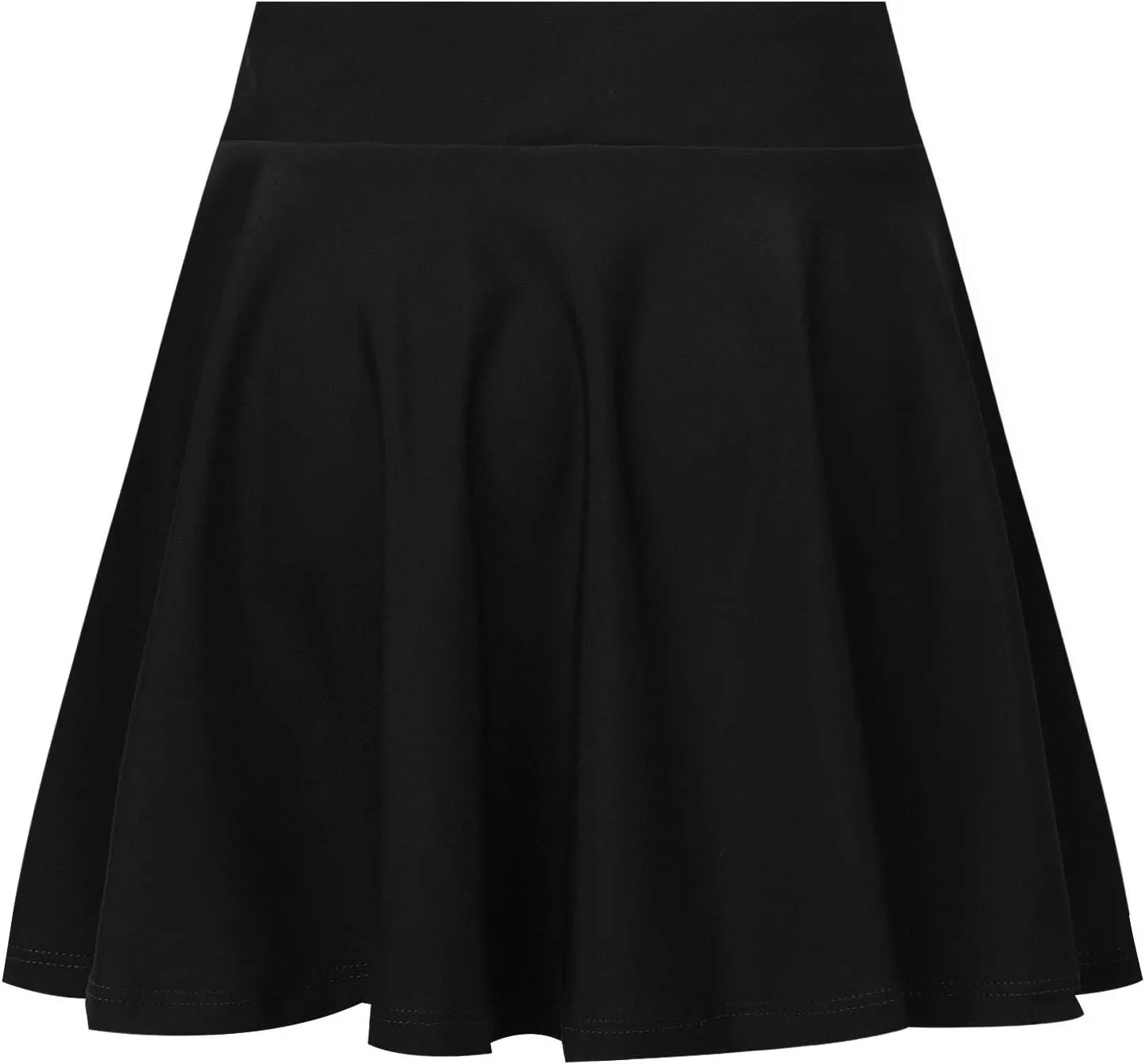 Kids Girls Pleated Mini Skirt Stretch Waist Flared Plain Skater Skirt Short Skorts Ballet Gym Dancewear Activewear