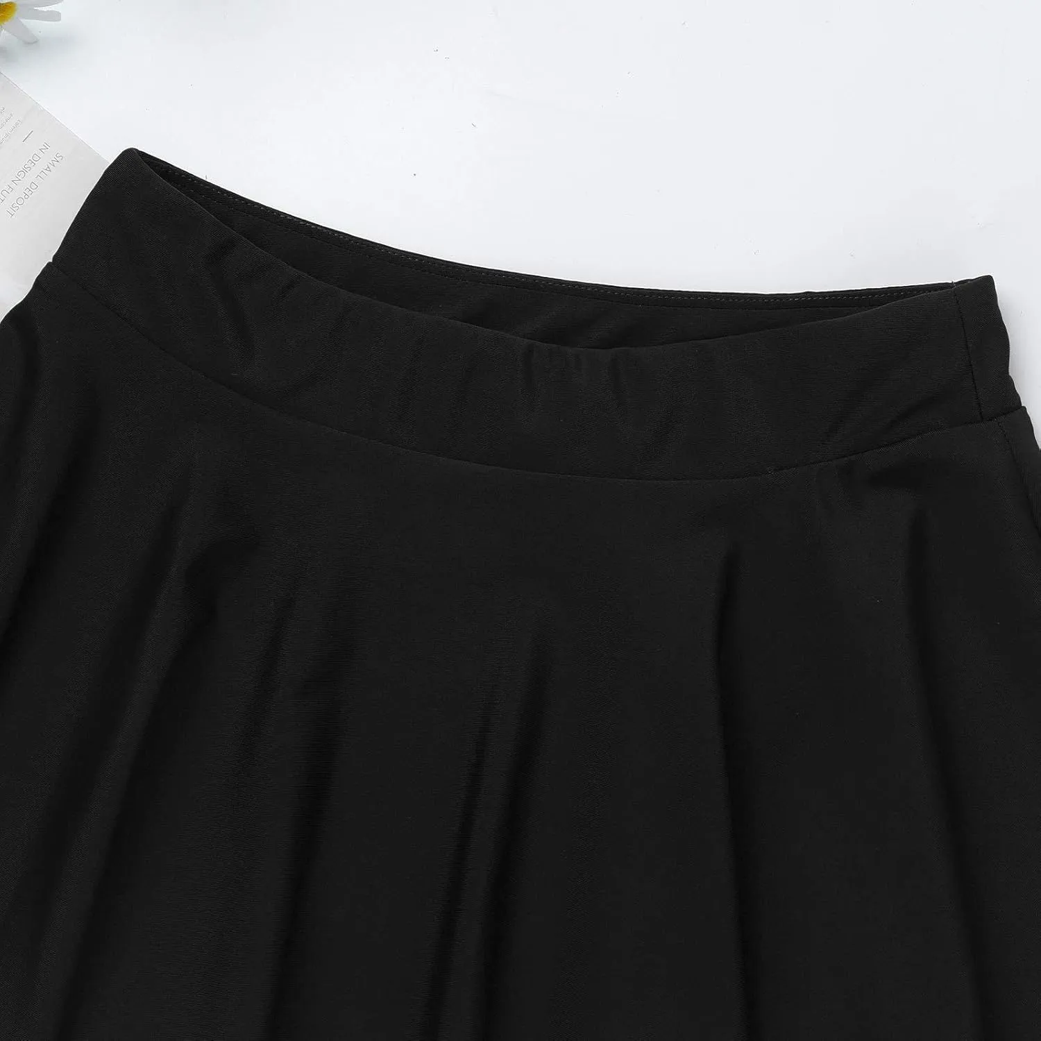 Kids Girls Pleated Mini Skirt Stretch Waist Flared Plain Skater Skirt Short Skorts Ballet Gym Dancewear Activewear
