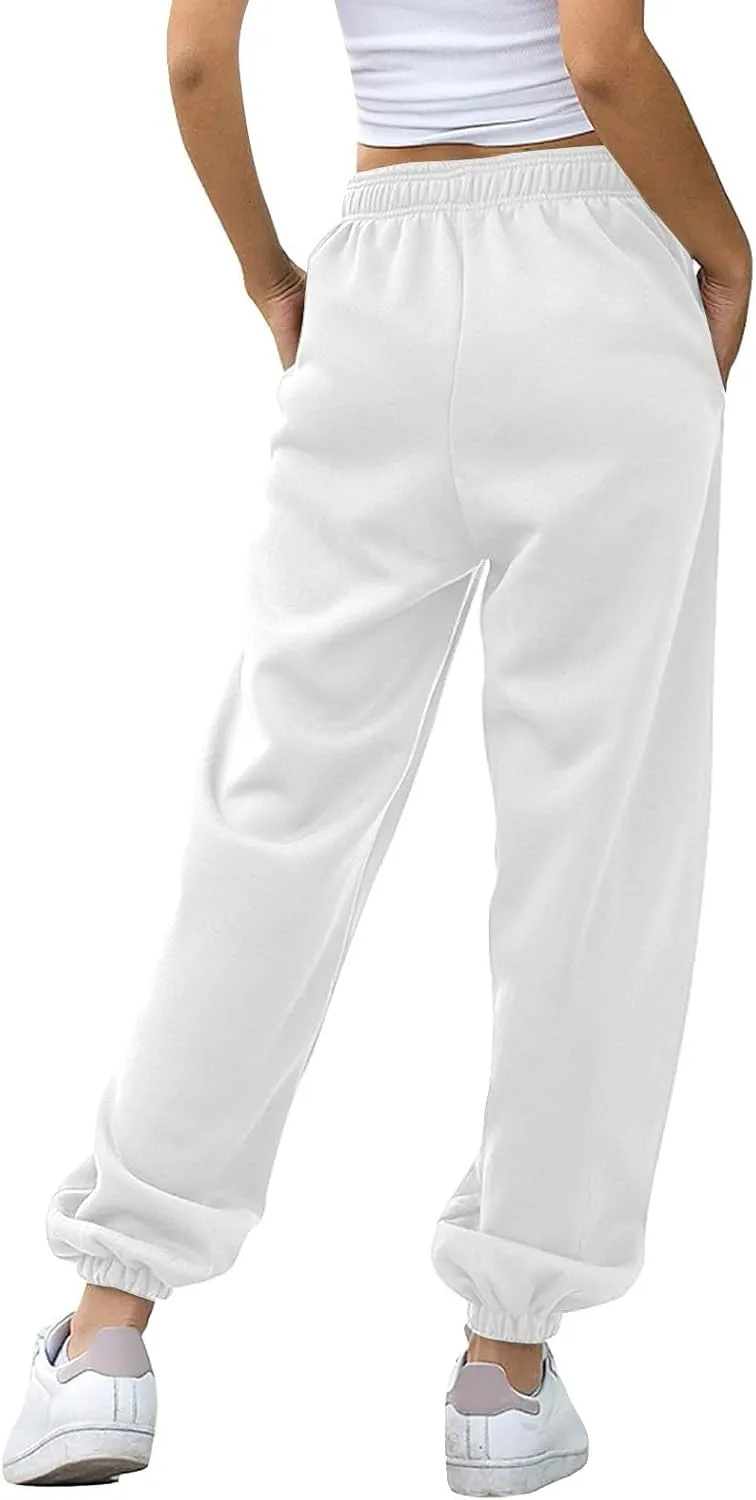 LCMTWX Women Pants 2024 Joggers Pants Workout High Waisted Yoga Pants with Pockets Black Jogger Pants for Women Women's