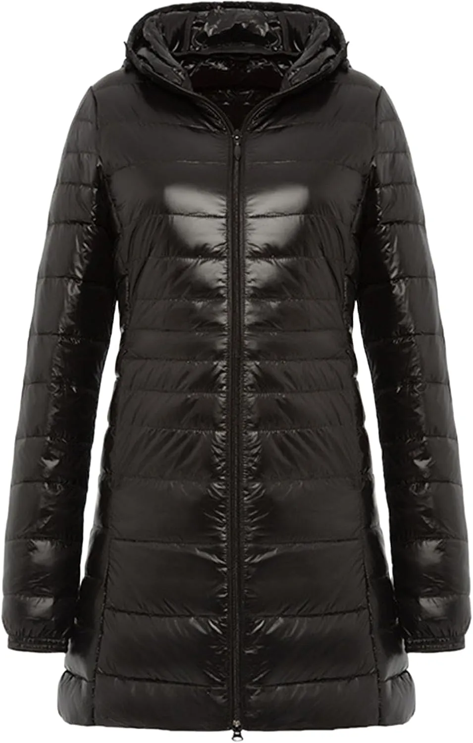 Long Puffer Coat Women Winter Packable Down Jacket Hooded Plus Size Ultralight Long Down Coats Warm Parka Maxi Outwear