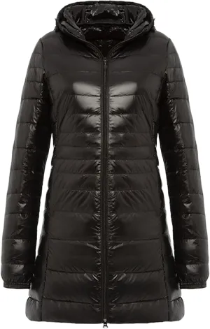 Long Puffer Coat Women Winter Packable Down Jacket Hooded Plus Size Ultralight Long Down Coats Warm Parka Maxi Outwear