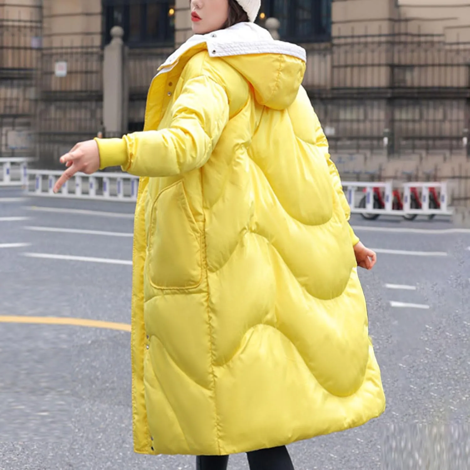 Long Puffer Jackets Womens Winter Coats with Removable Hood Plus Size Maxi Down Coats Parkas Quilted Jackets Down Coats