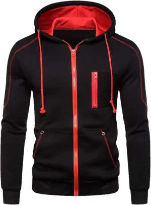 Men Hoodies Jacket Fleece Zipper Hooded Coat Sportwear Male Streetwear Tracksuit Sweatshirts
