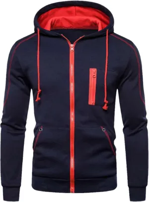 Men Hoodies Jacket Fleece Zipper Hooded Coat Sportwear Male Streetwear Tracksuit Sweatshirts