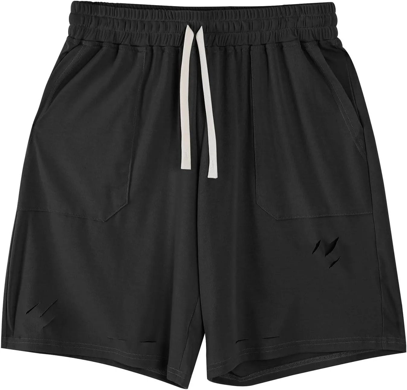 Mens Athletic Shorts Quick Dry Casual Plain Short Pant Polyester Drawstring Elastic Waist Mens Gym Gifts Fitness