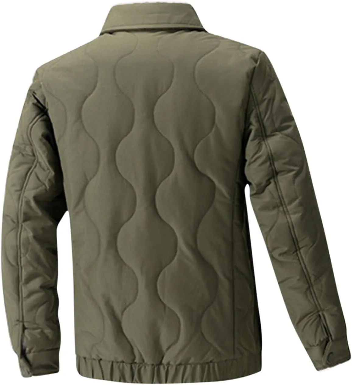 Men's Full Lapel Jacket Sherpa Lined Fleece Trucker Jackets Classic Turn-down Collar Jackets Warm Winter Coats