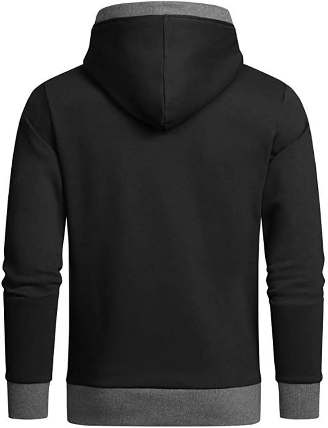 Men's Heavy Hoodie Sherpa Fleece Lined Pullover Thick Winter Hooded Sweatshirt Drawstring Jackets with Kangaroo Pocket