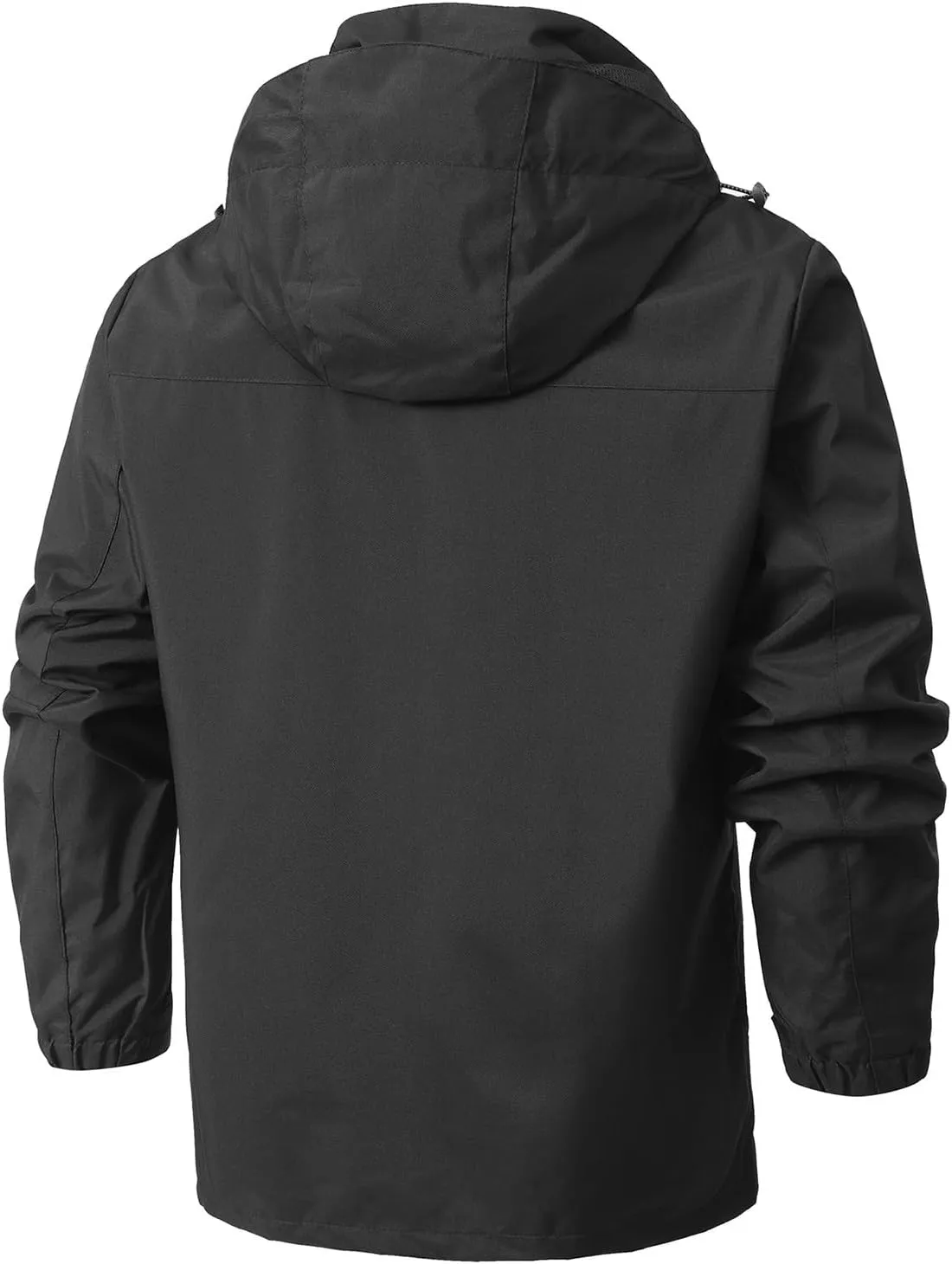 Men's Lightweight Waterproof Rain Jacket,Shell Hooded Raincoat Outdoor Hiking Windbreaker Jackets Casual Coats